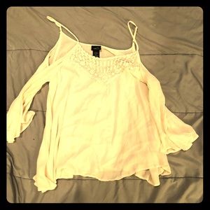 White flowy blouse